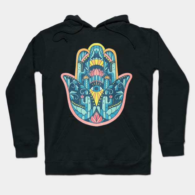 Hamsa Talisman Hoodie by Jacqueline Hurd